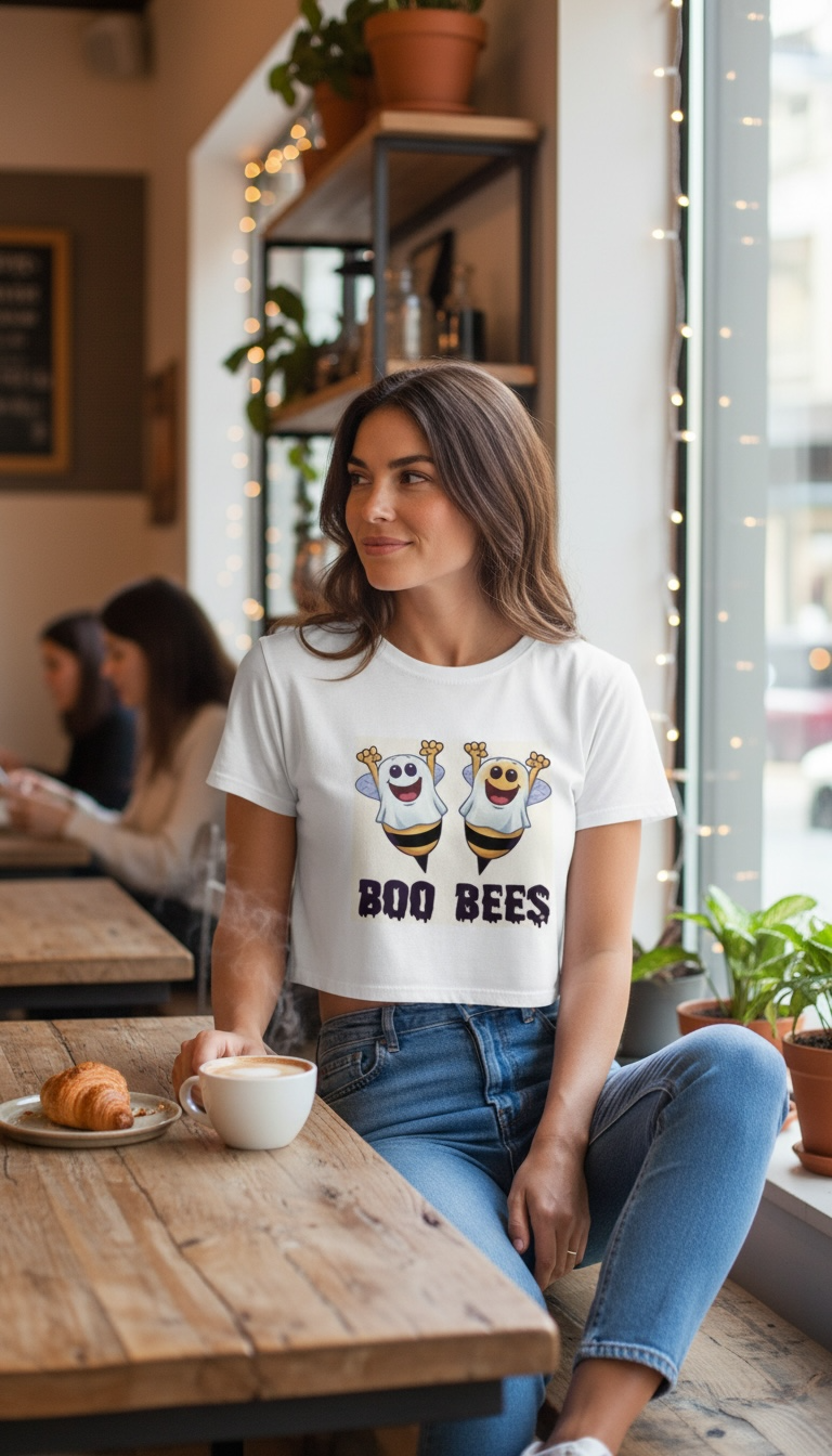 A&G| Premium Crop Top BOO BEE | Limited Edition