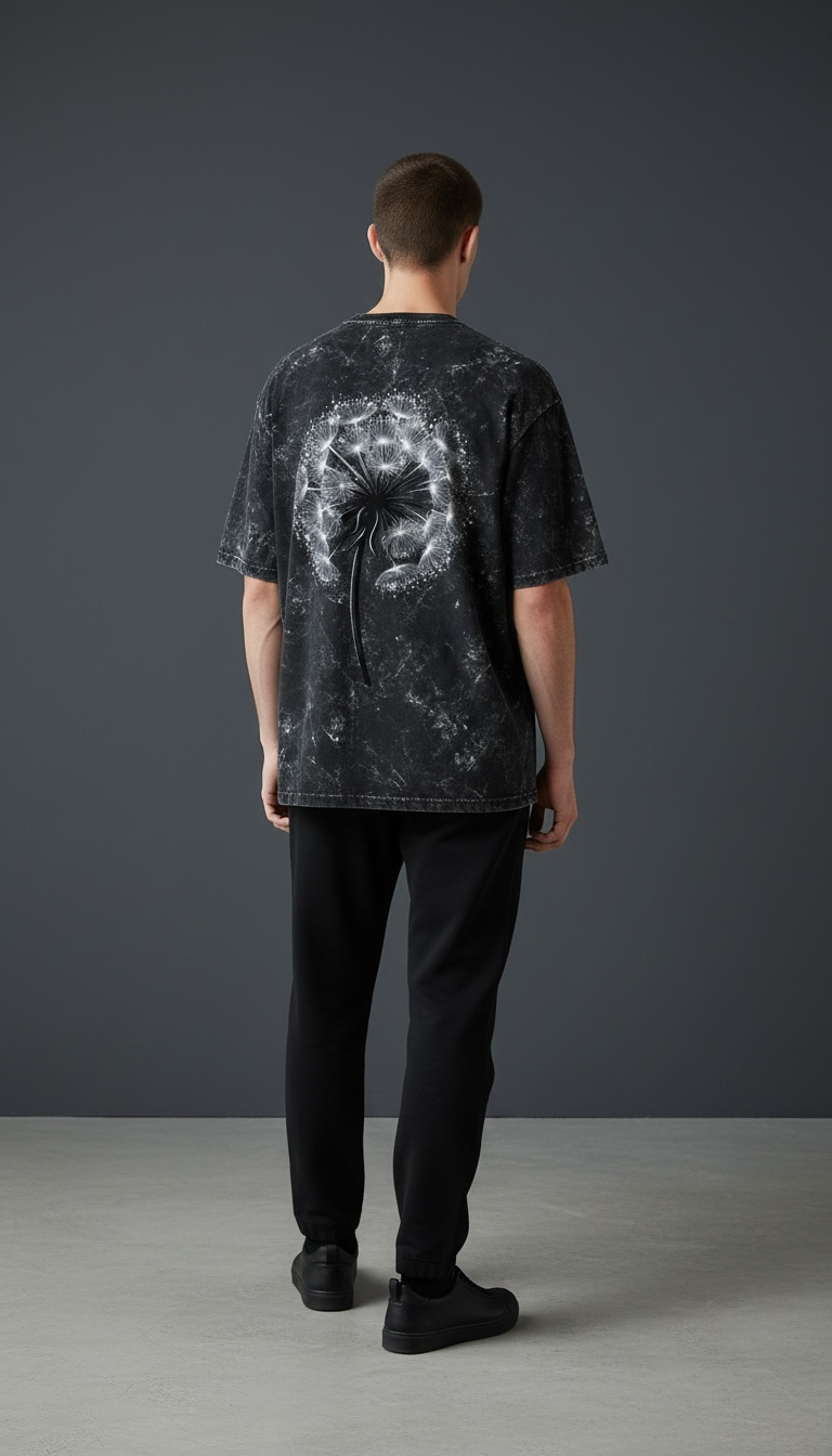 A&G|Unisex Acid Washed Oversized Tee|Custom Edition