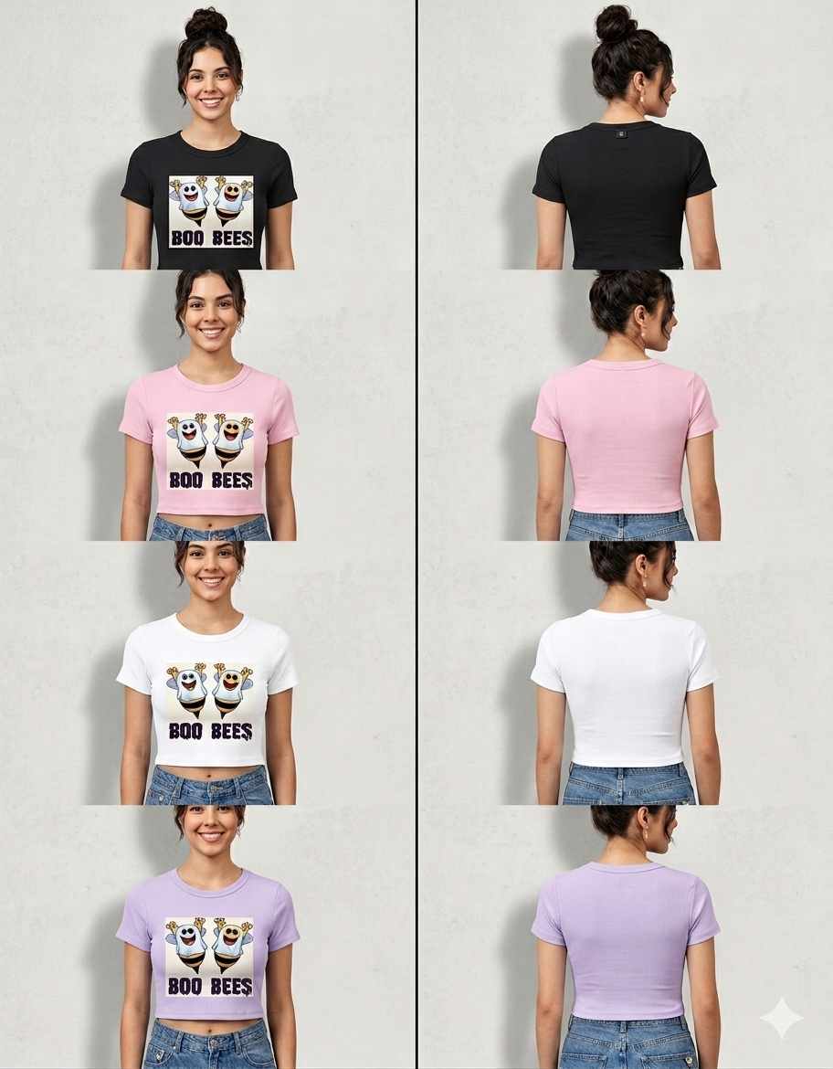 A&G| Premium Crop Top BOO BEE | Limited Edition