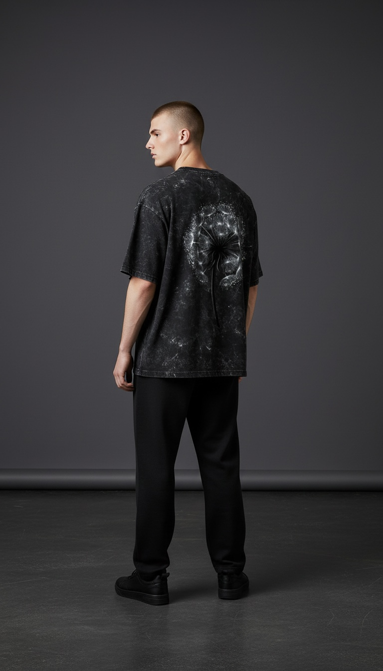 A&G|Unisex Acid Washed Oversized Tee|Custom Edition