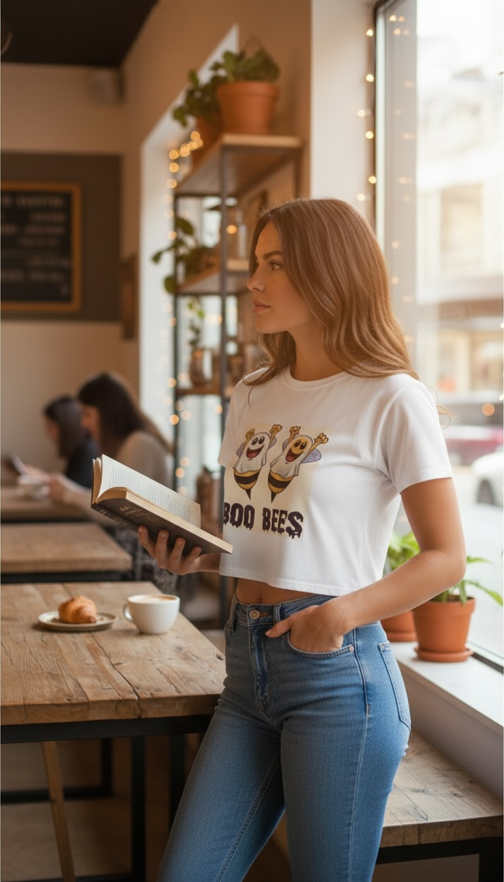 A&G| Premium Crop Top BOO BEE | Limited Edition