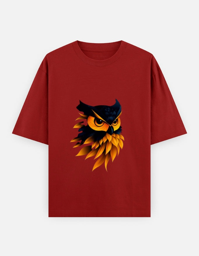 A&G| Custom Owl Design| Premium  Oversized T-Shirt| Limited Edition