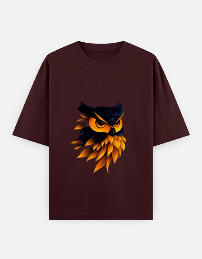 A&G| Custom Owl Design| Premium  Oversized T-Shirt| Limited Edition