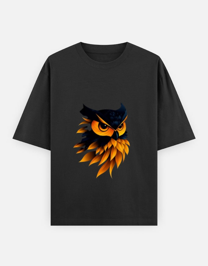 A&G| Custom Owl Design| Premium  Oversized T-Shirt| Limited Edition