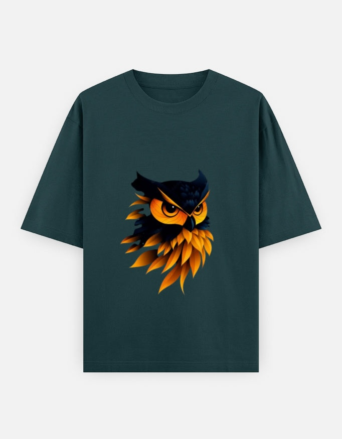 A&G| Custom Owl Design| Premium  Oversized T-Shirt| Limited Edition