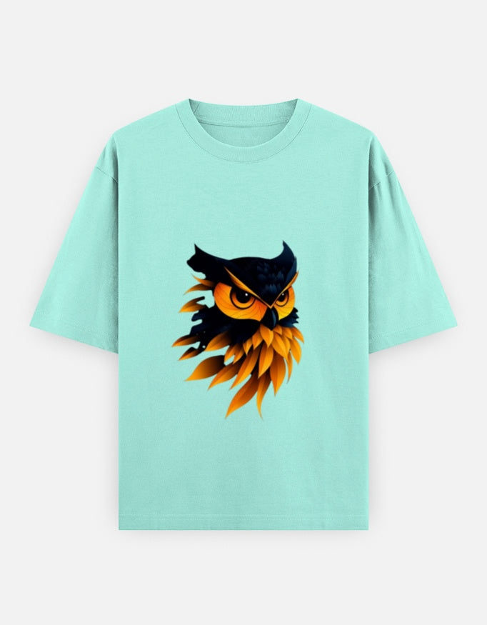 A&G| Custom Owl Design| Premium  Oversized T-Shirt| Limited Edition