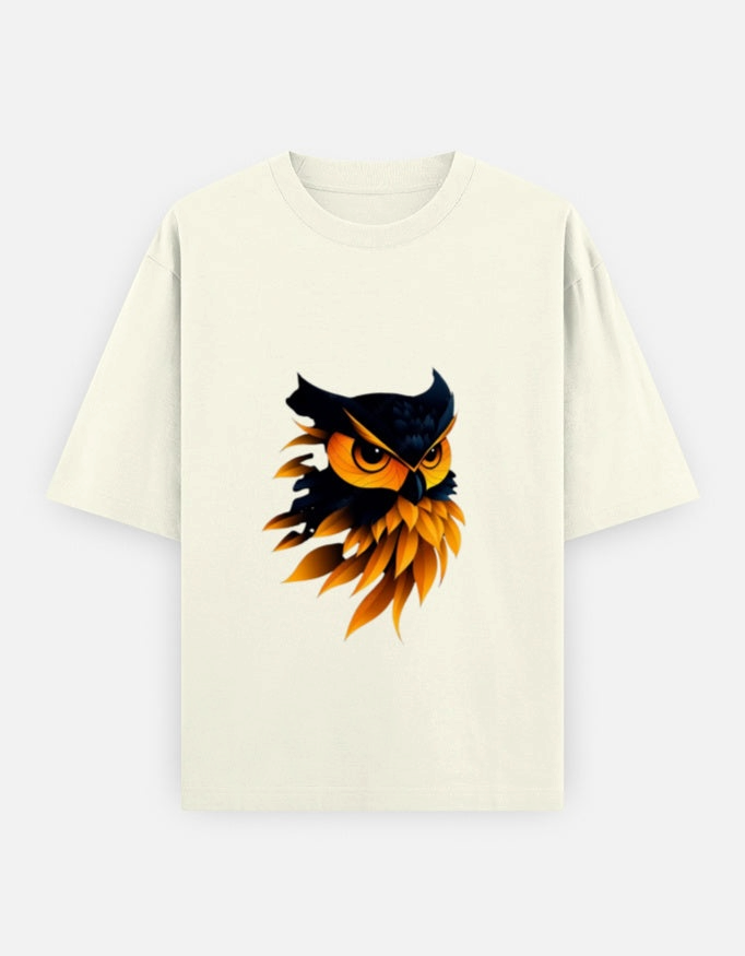 A&G| Custom Owl Design| Premium  Oversized T-Shirt| Limited Edition