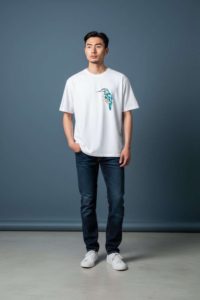A&G| Custom Bird Design| Premium  Oversized T-Shirt| Limited Edition