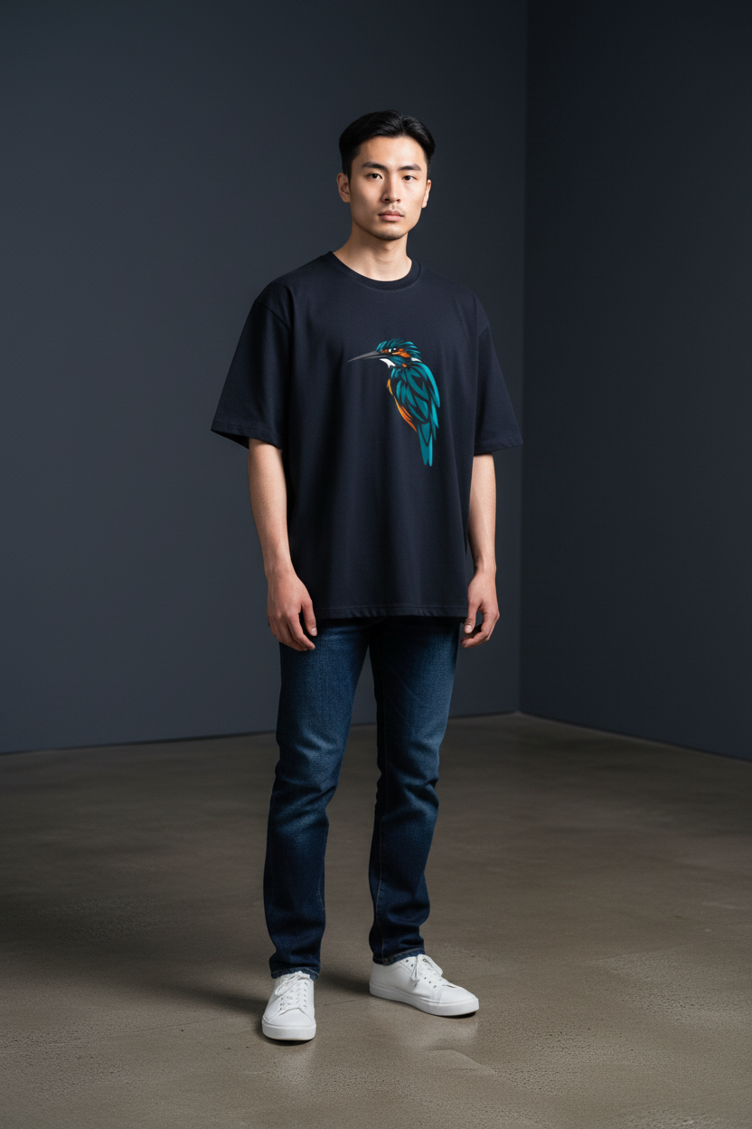 A&G| Custom Bird Design| Premium  Oversized T-Shirt| Limited Edition