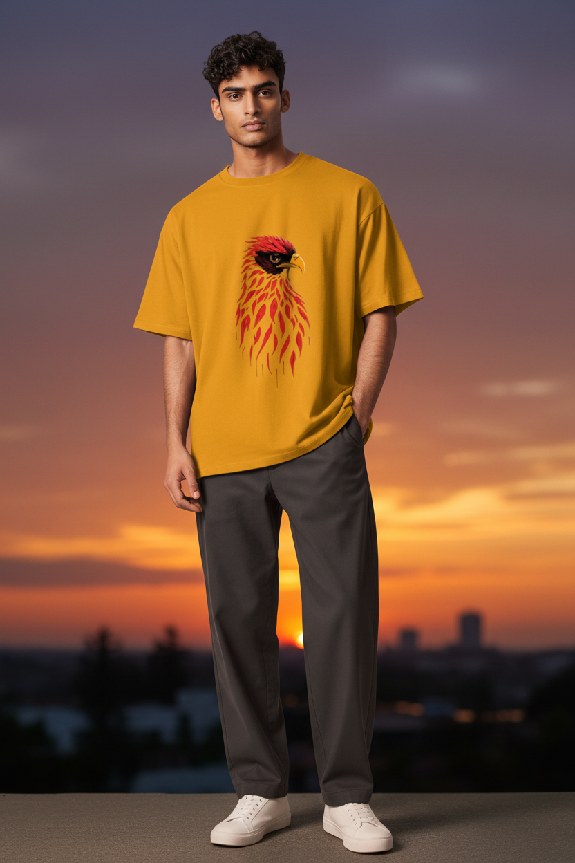 A&G| Custom Eagle Design| Premium  Oversized T-Shirt| Limited Edition