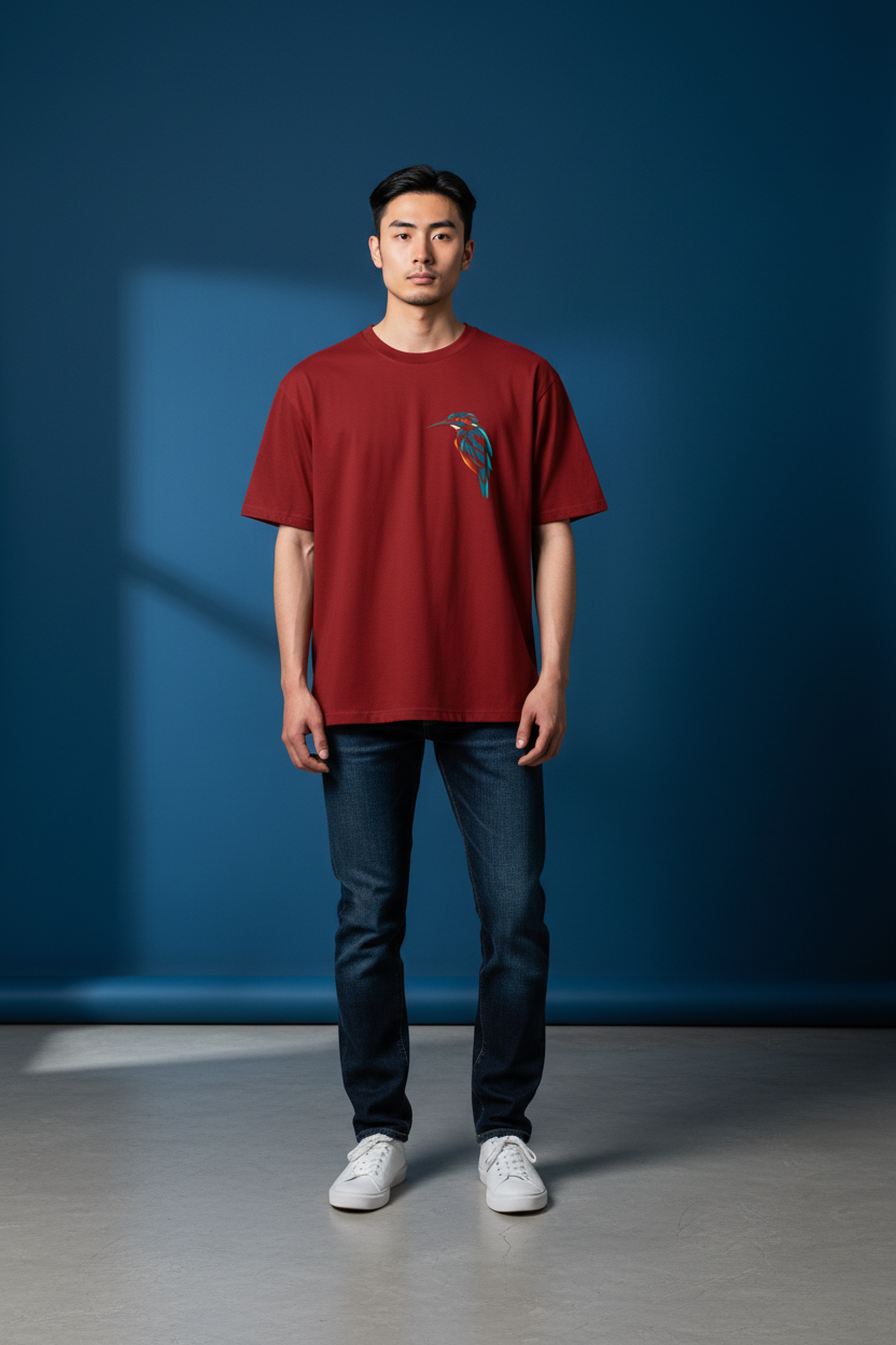 A&G| Custom Bird Design| Premium  Oversized T-Shirt| Limited Edition