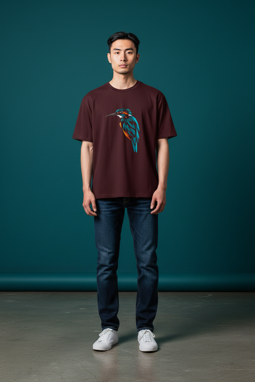 A&G| Custom Bird Design| Premium  Oversized T-Shirt| Limited Edition