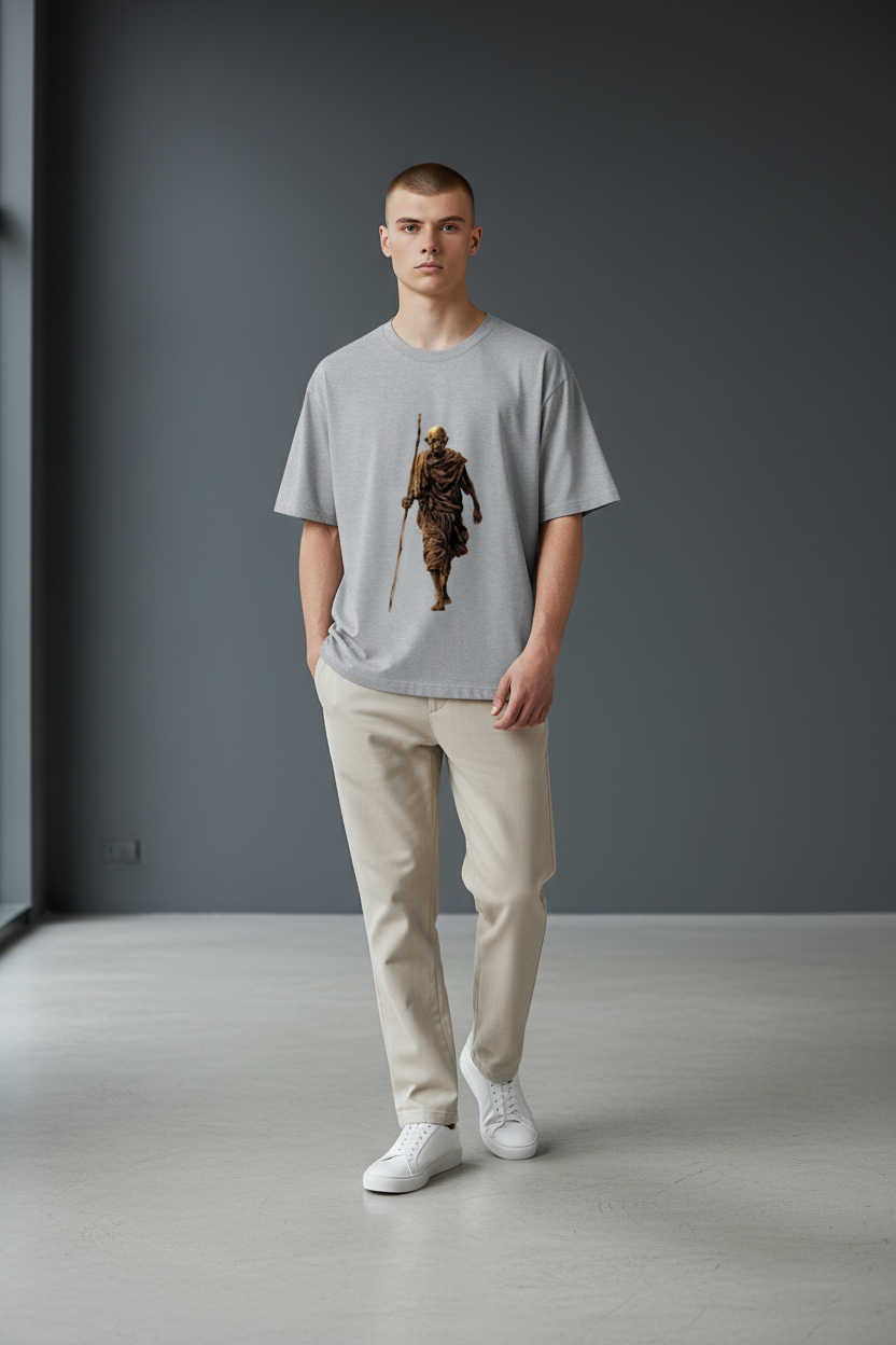 A&G| Custom Design| Premium T-Shirt| Gandhi Limited Edition