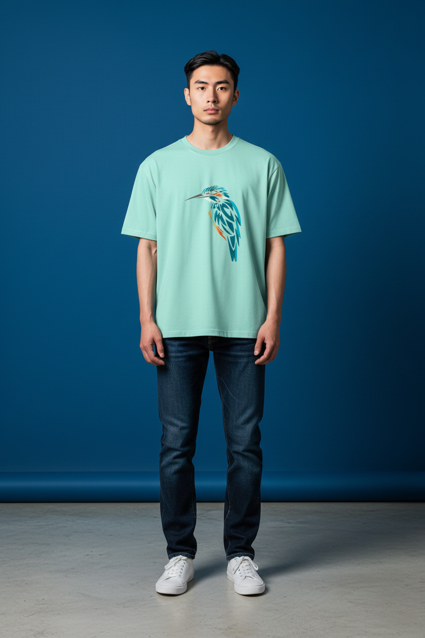 A&G| Custom Bird Design| Premium  Oversized T-Shirt| Limited Edition