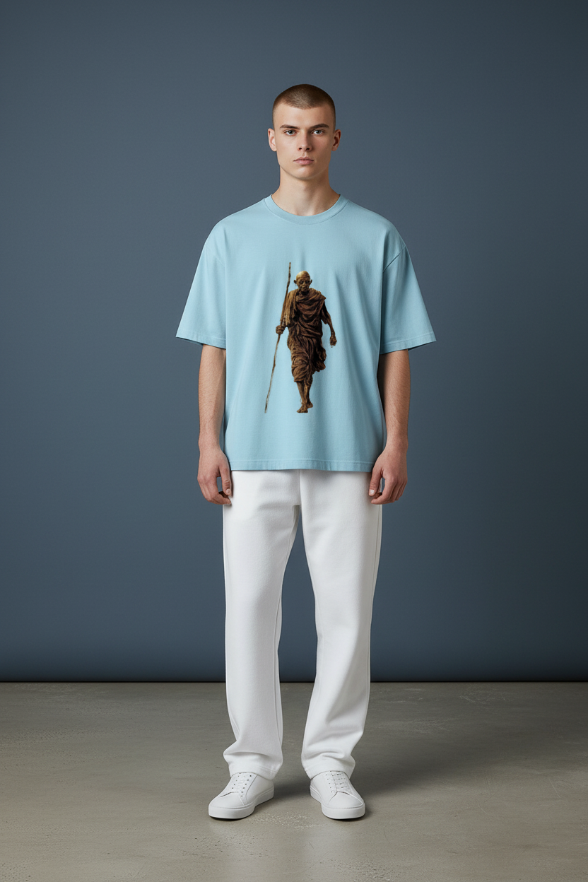 A&G| Custom Design| Premium T-Shirt| Gandhi Limited Edition