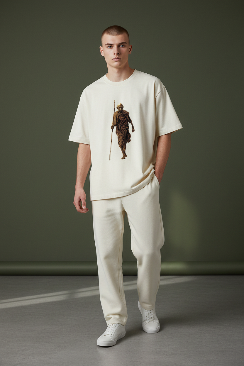 A&G| Custom Design| Premium T-Shirt| Gandhi Limited Edition